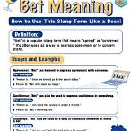what does bet mean in roblox
